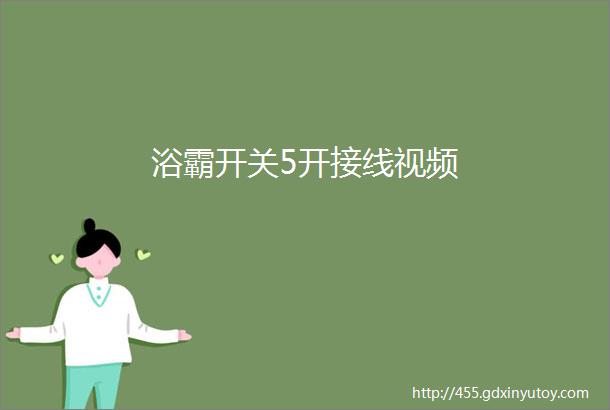 浴霸开关5开接线视频