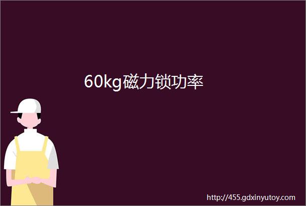 60kg磁力锁功率