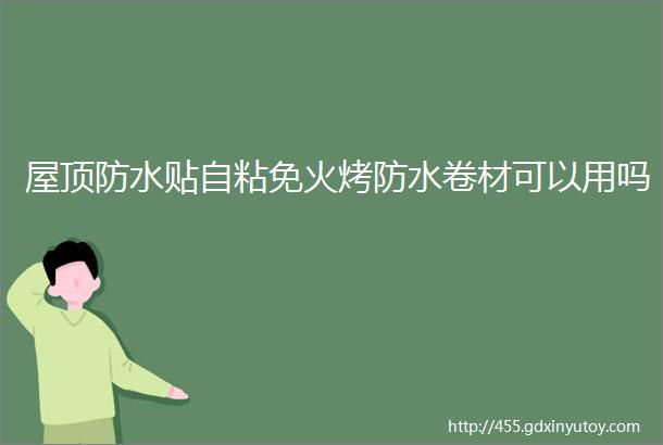 屋顶防水贴自粘免火烤防水卷材可以用吗